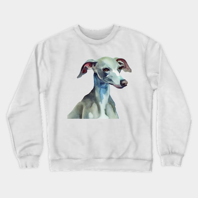 Watercolor Italian Greyhound - Dog Lovers Crewneck Sweatshirt by Edd Paint Something